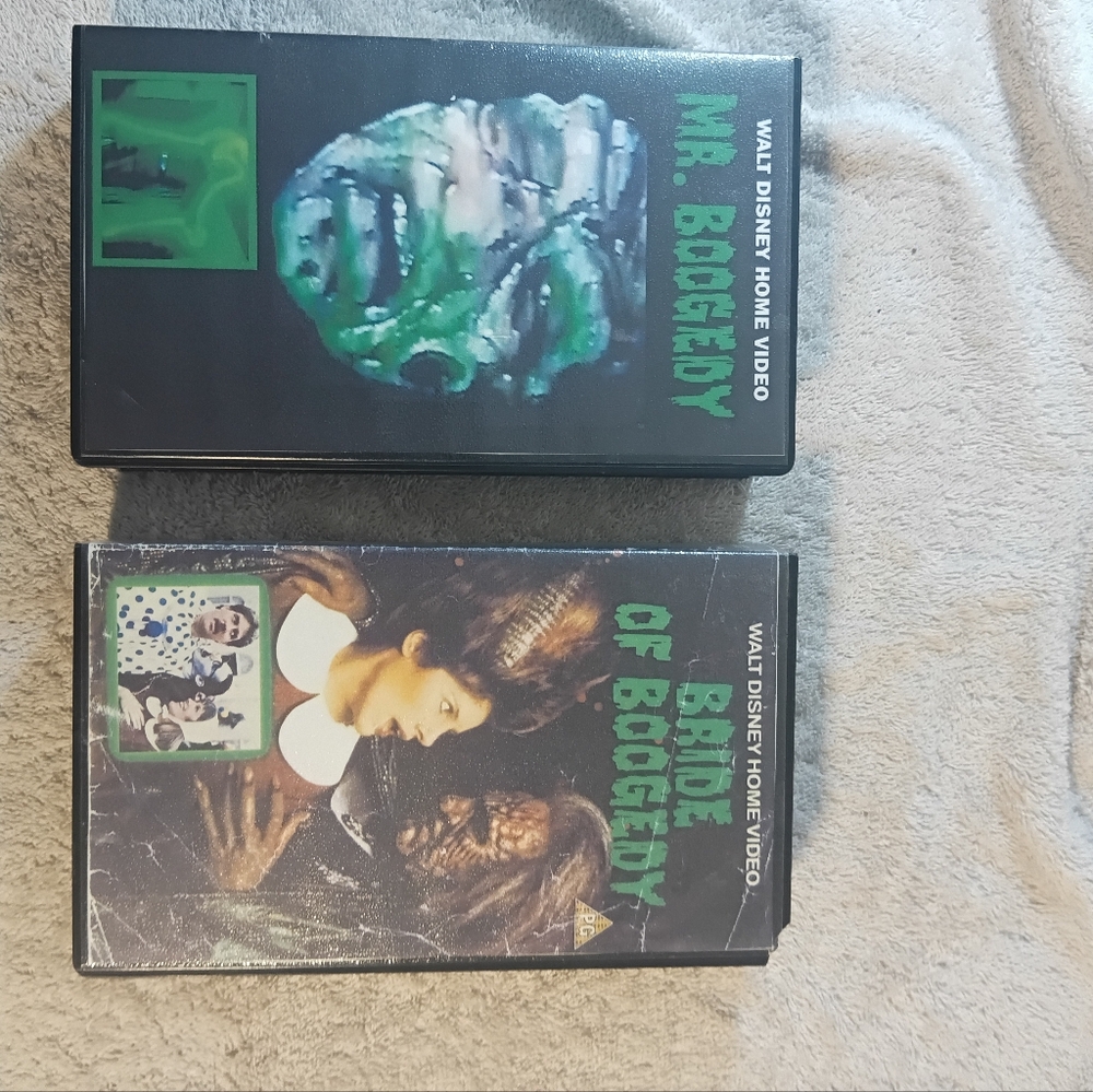 Vintage Disney VHS Lot: Mr. Boogedy & Bride of Boogedy (Good Condition, Rare) L